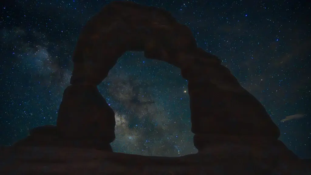 Delicate Arch with Milky-way Galaxy